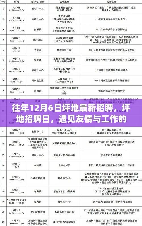 遇见美好邂逅,坪地招聘日盛大开启,工作友情双丰收!