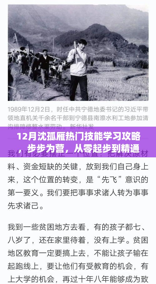 12月沈孤雁技能学习攻略，零基础到精通，步步为营