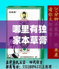 哪里有独家本草膏药：独家本草膏产地 