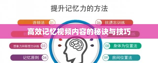 高效记忆视频内容的秘诀与技巧