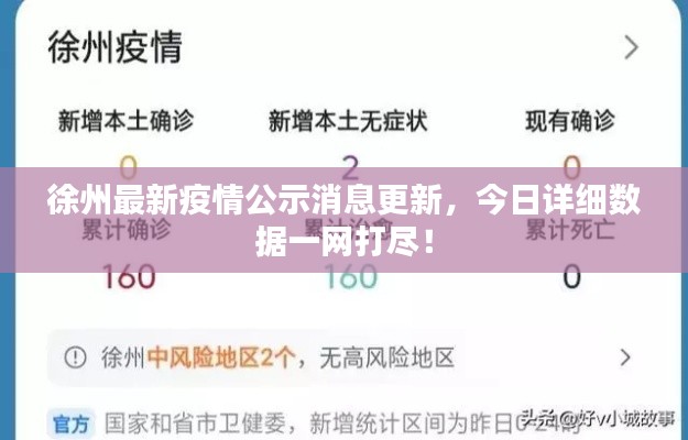 徐州最新疫情公示消息更新，今日详细数据一网打尽！