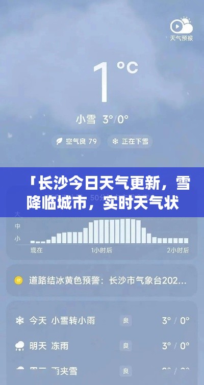 「长沙今日天气更新，雪降临城市，实时天气状况大揭秘！」