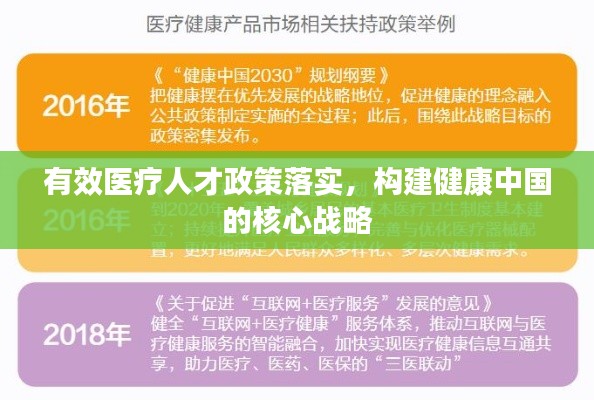 有效医疗人才政策落实，构建健康中国的核心战略