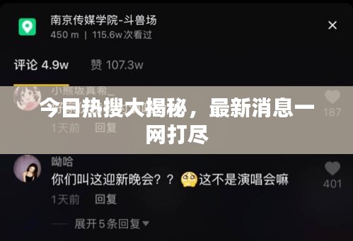 今日热搜大揭秘，最新消息一网打尽